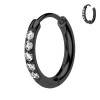 Cerchio Orecchino Clicker con Cristalli