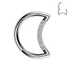 Circle Clicker Crescent-shaped with crystals, Helix