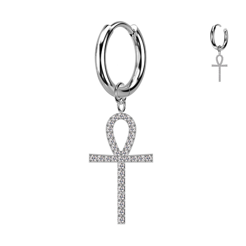 Piercing Orecchio Ankh