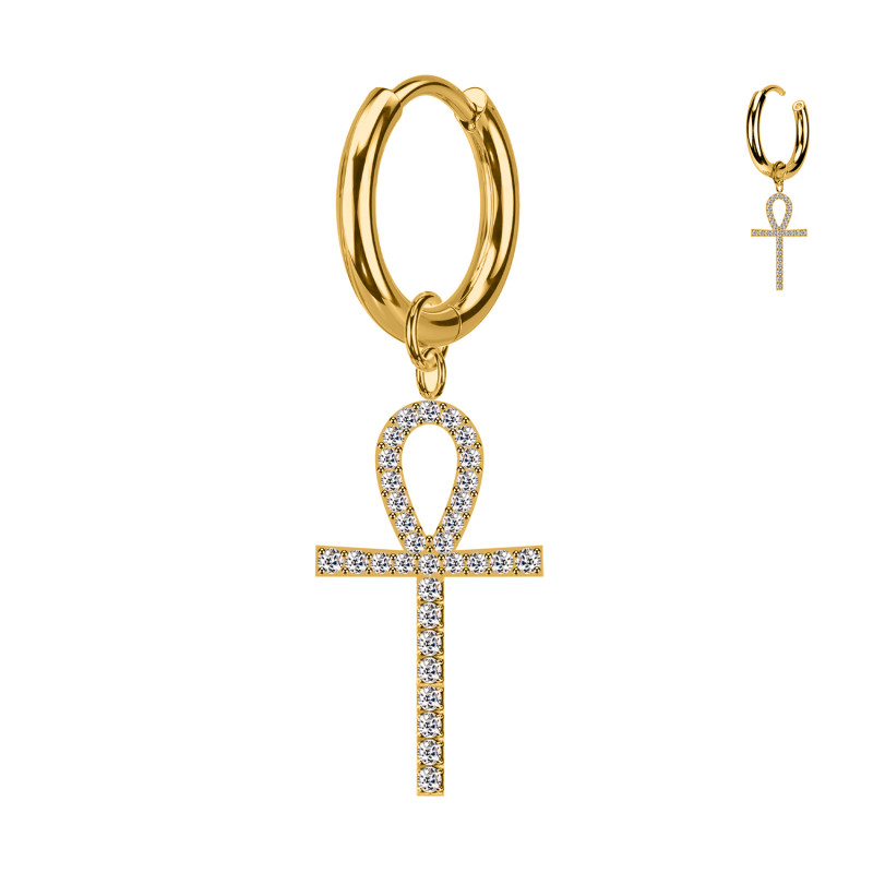 Piercing Orecchio Ankh