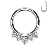 Piercing Orecchio Cerchio con Cristalli
