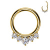 Piercing Orecchio Cerchio con Cristalli