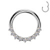 Piercing Orecchio Cerchio con Cristalli
