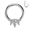 Piercing Orecchio Cerchio con Cristalli