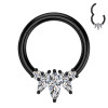 Piercing Orecchio Cerchio con Cristalli