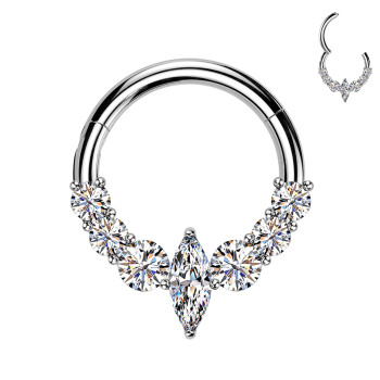 Piercing Orecchio a Cerchio Rombo