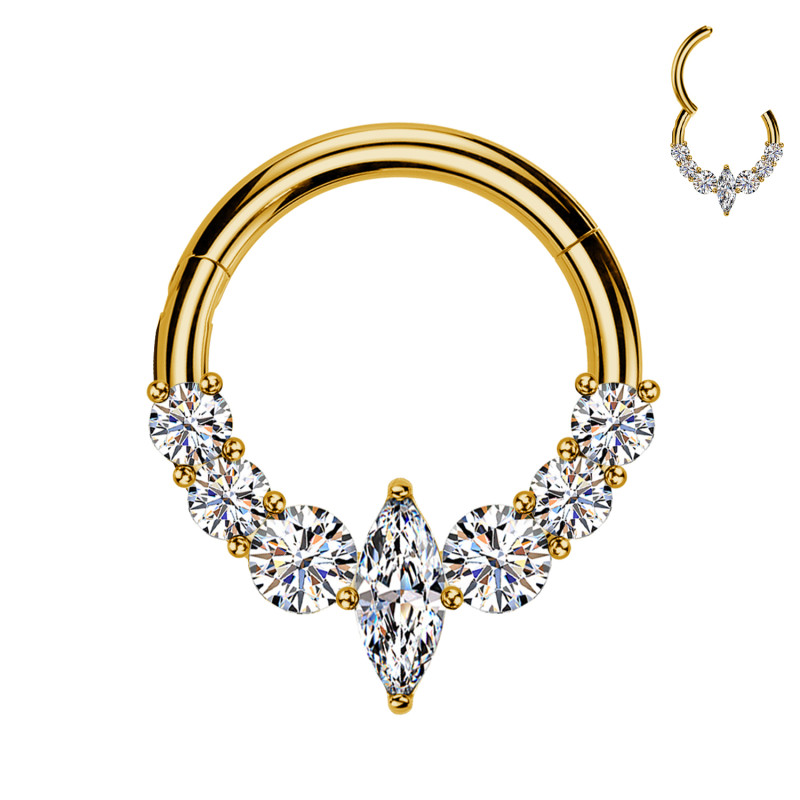 Piercing Orecchio a Cerchio Rombo