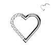 Piercing Cerchio in Acciaio - Cuore