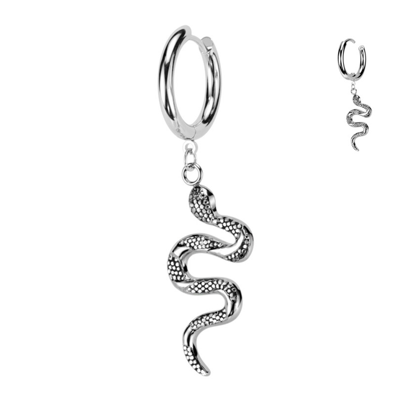 Piercing Orecchio con Ciondolo Serpente