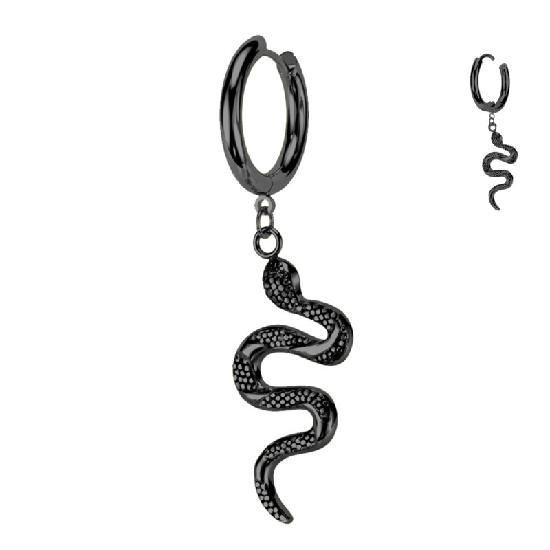 Piercing Orecchio con Ciondolo Serpente