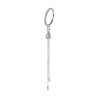 Piercing Orecchio Cerchio con Goccia e Doppia Catena