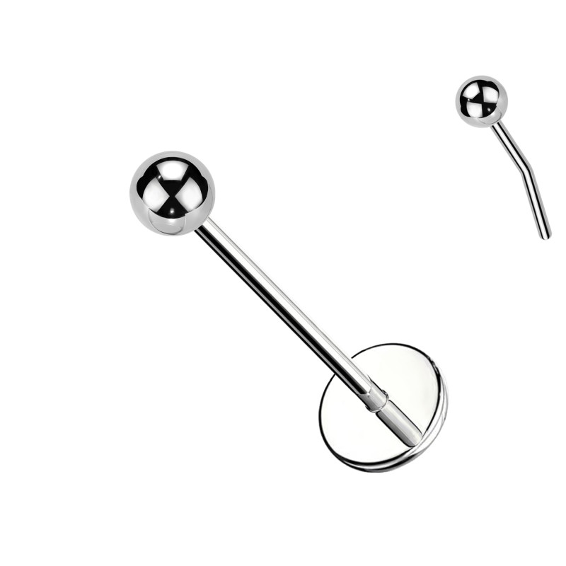 Labret Basic in Titanio- Push In