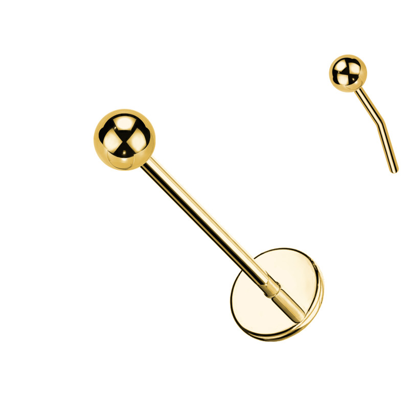 Labret Basic in Titanio- Push In
