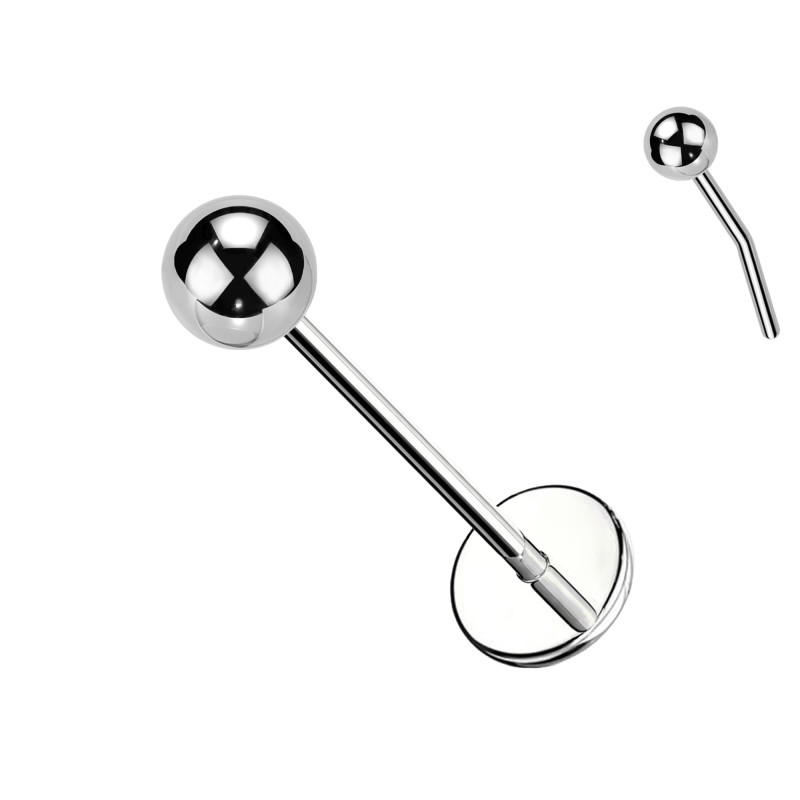 Labret Basic in Titanio- Push In