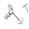 Cartilage Studs - 5 Crystals-Push In