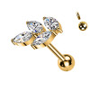 Piercing Labret con Cristallo Marquise