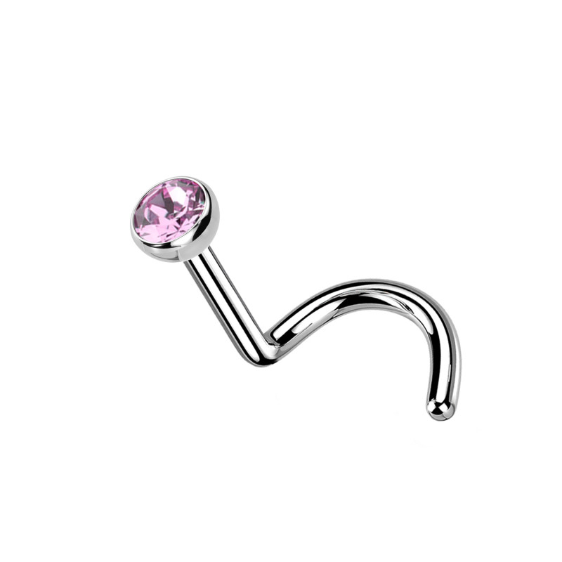 Stud Naso Nostril Sfera in Titanio, Naso Stud