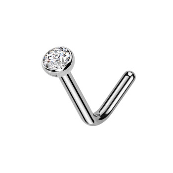 Stud Naso Nostril Sfera in Titanio