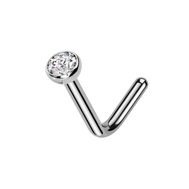 Stud Naso Nostril Sfera in Titanio, Naso Stud
