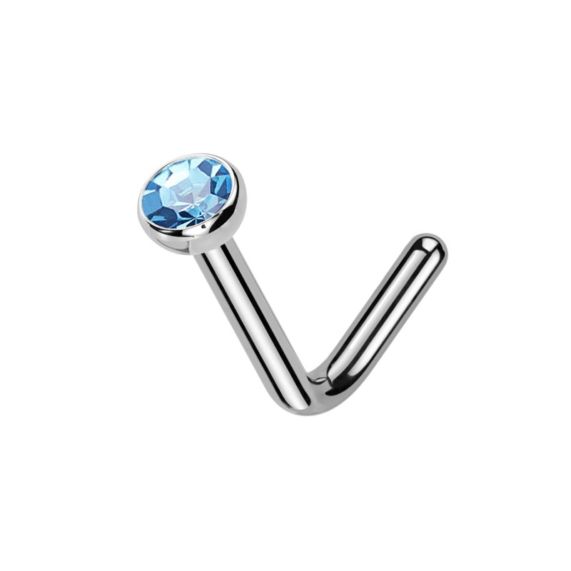 Stud Naso Nostril Sfera in Titanio, Naso Stud
