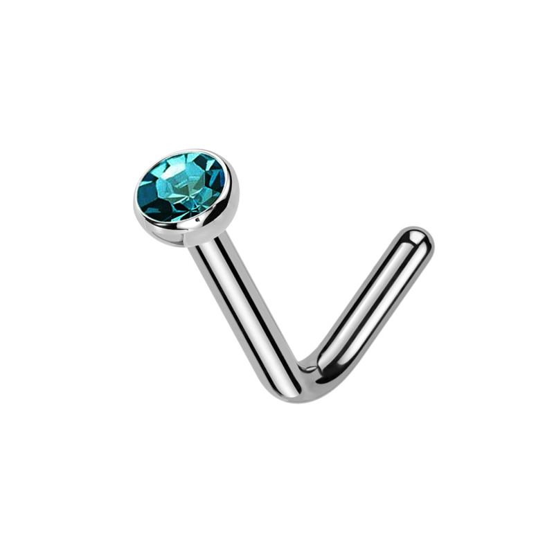 Stud Naso Nostril Sfera in Titanio, Naso Stud