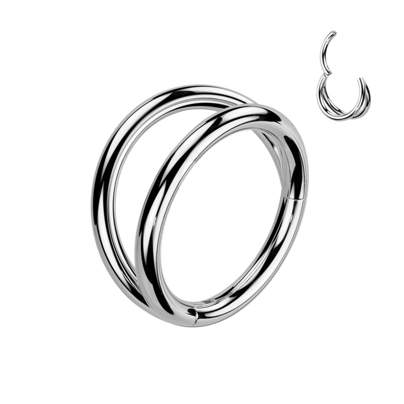 Anello in Titanio a Doppio Giro