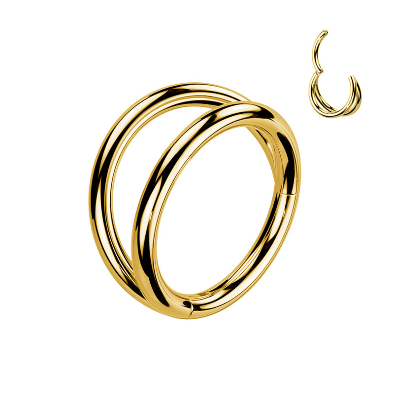 Anello in Titanio a Doppio Giro