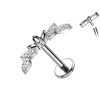 Piercing Labret in Titanio con Cristalli
