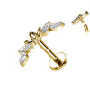 Piercing Labret in Titanio con Cristalli