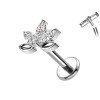 Piercing Labret in Titanio con Cristalli