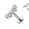 Piercing Labret in Titanio con Cristalli