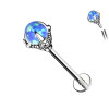 Piercing Labret in Titanio con Cristallo Opale
