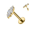Piercing Labret in Titanio con Cristallo