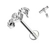 Piercing Labret in Titanio con Cavalluccio Marino