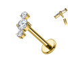 Piercing Labret in Titanio con Cristallo