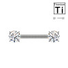 Nipple Piercing with Zircon, Nipple