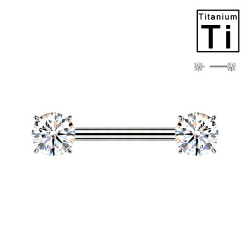 Piercing al Capezzolo Bilanciere con Zircone
