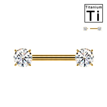 Piercing al Capezzolo Bilanciere con Zircone
