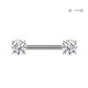 Nipple Piercing with Zircon, Nipple