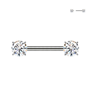 Piercing al Capezzolo Bilanciere con Zircone