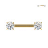 Nipple Piercing with Zircon, Nipple