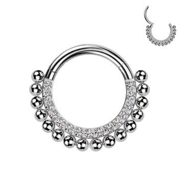 Cerchio Clicker in Titanio con Cristalli
