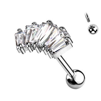 Piercing Cristalli in Titanio