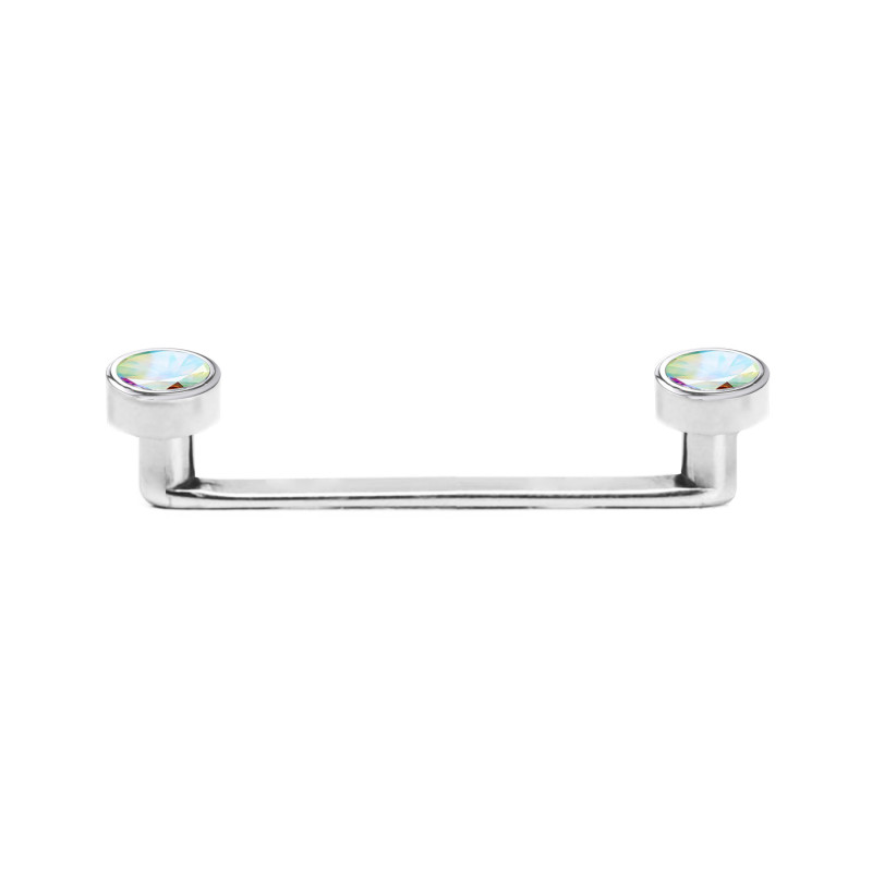 Surface Barbell Sterile con cristalli in Titanio, Dermal