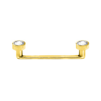 Surface Barbell Sterile con cristalli in Titanio