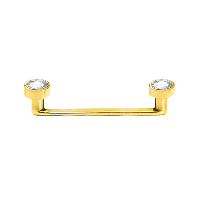 Surface Barbell Sterile con cristalli in Titanio, Dermal
