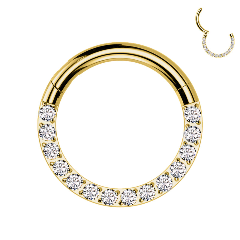 Clicker Circle for Septum in titanium, Helix