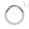 Cerchio Septum Clicker con Cristalli in Titanio, Helix