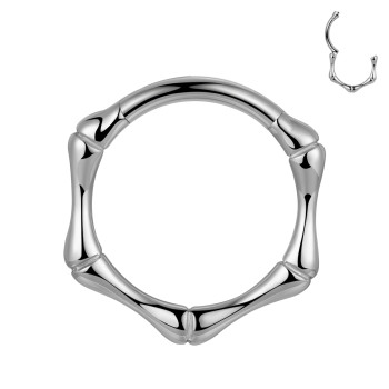 Piercing Cerchio clicker in titanio a Forma di Bamboo
