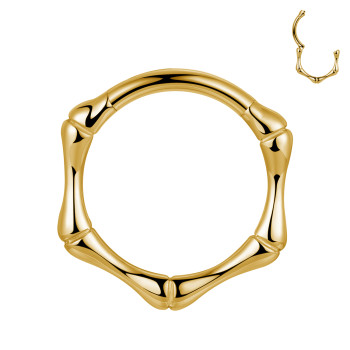 Piercing Cerchio clicker in titanio a Forma di Bamboo